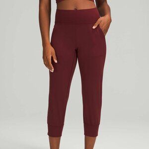 Lululemon Align Jogger Crop Size 10 Red Merlot
